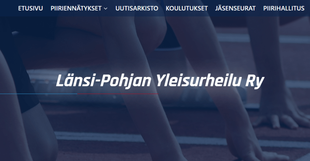 länsipohjan yleisurheilun sivuilta kuva